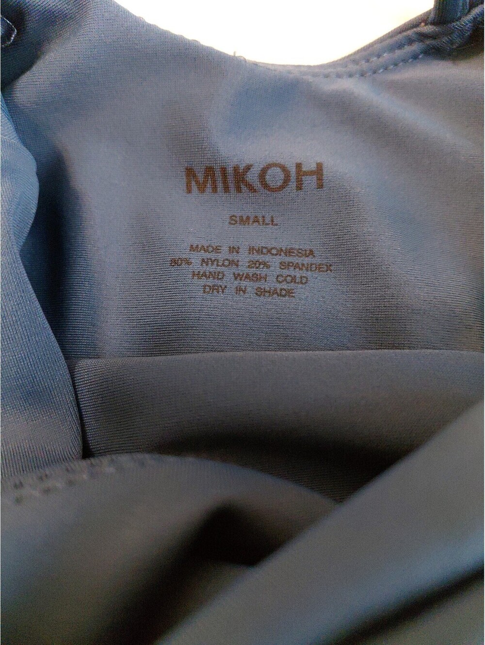 Mikoh 1 Piece Swimsuit Blue Sz S Excellent Condition #149
